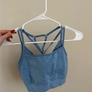 Gymshark Blue Strappy Sports Bra